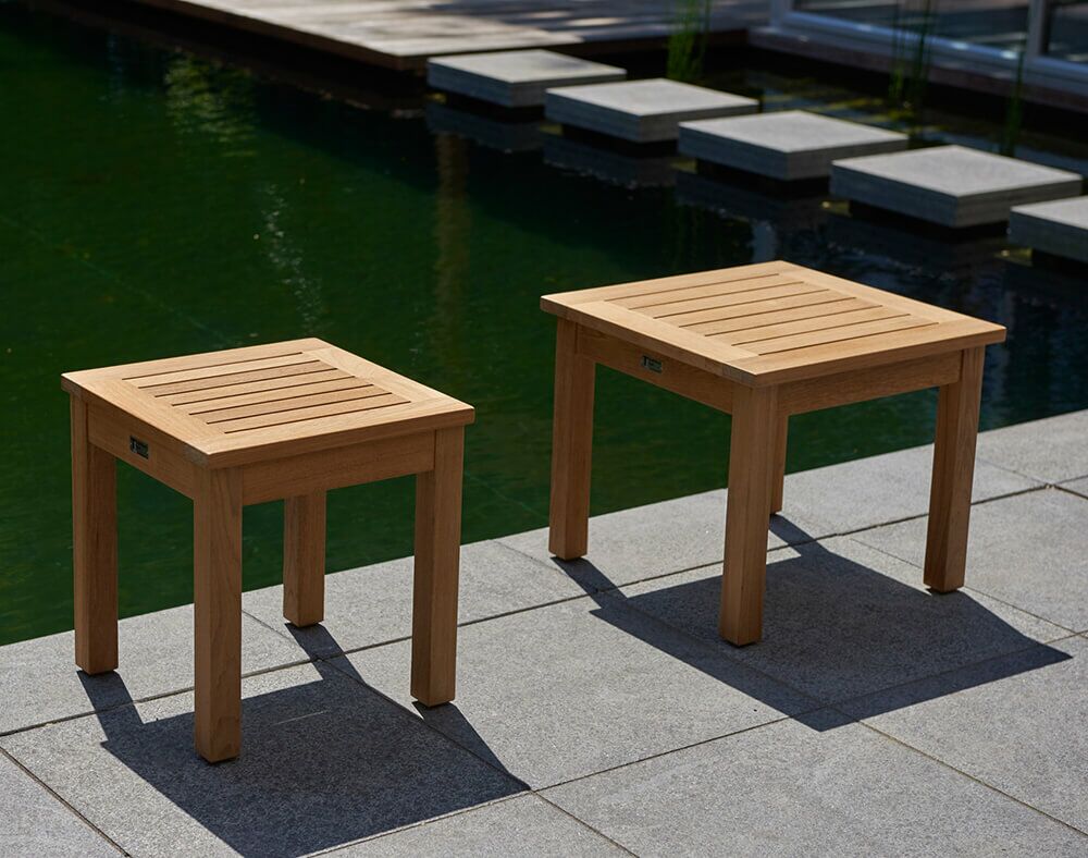  Quadratischer Garten Beistelltisch Aus Teakholz - Thea Beistelltisch