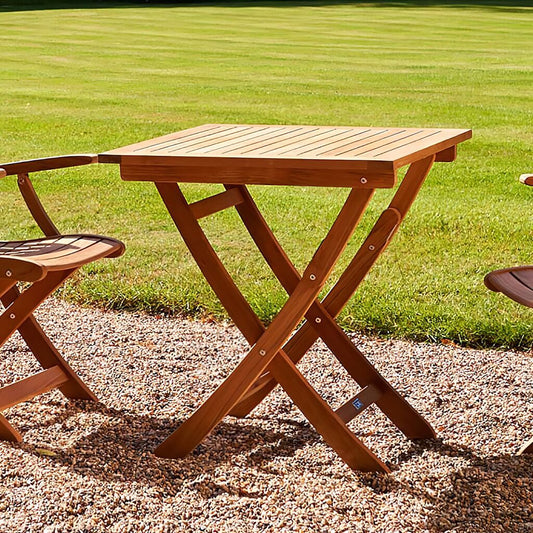  Quadratischer Garten Klapptisch Aus Teakholz - 70x70cm - Blake Klapptisch