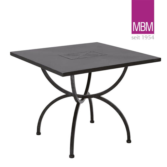  Quadratischer Gartentisch Aus Schmiedeeisen - 90x90cm - MBM - Tisch Medici
