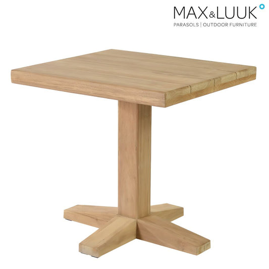  Quadratischer Gartentisch Aus Teakholz - 70x80cm - Max&Luuk - Bruce Gartentisch