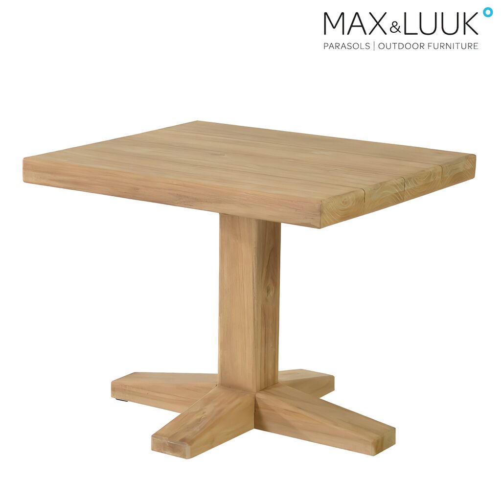  Quadratischer Outdoor Esstisch Aus Teakholz - 70x80cm - Max&Luuk - Bruce Esstisch