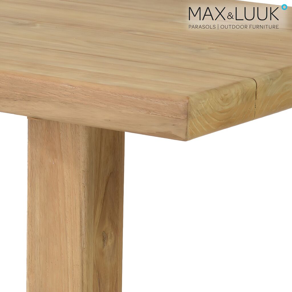  Quadratischer Outdoor Esstisch Aus Teakholz - 70x80cm - Max&Luuk - Bruce Esstisch