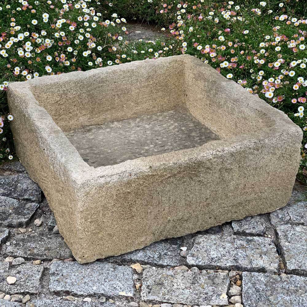 Quadratischer Pflanztrog Für Draußen Aus Stein - Lerofa