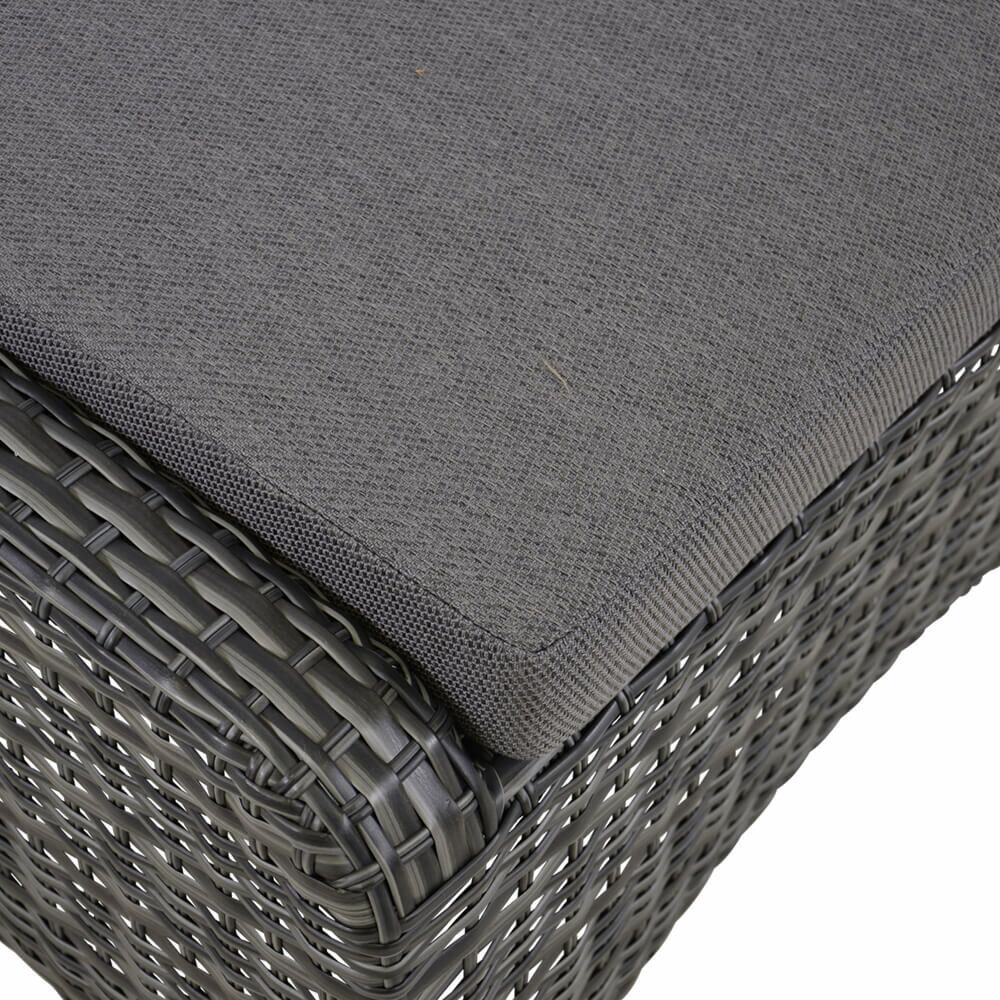  Rattan Gartenhocker Mit Sitzkissen - Hocker Refi