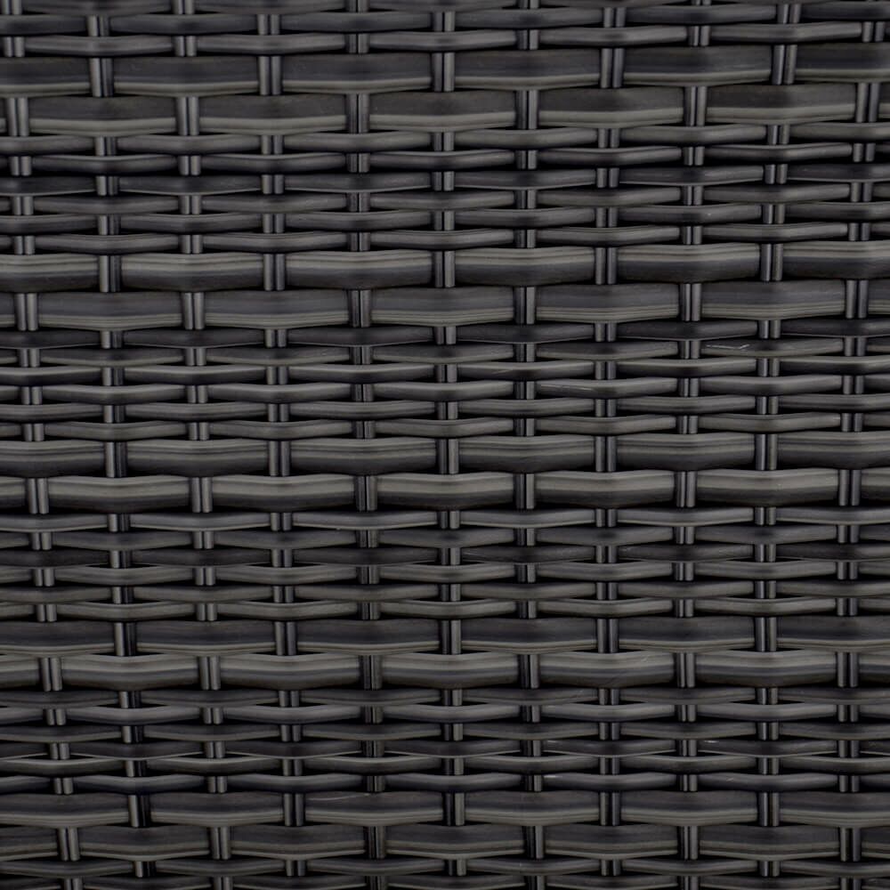  Rattan Gartenliege Im Edlen Design - Verstellbar - Sonnenliege Refi / Anthrazit
