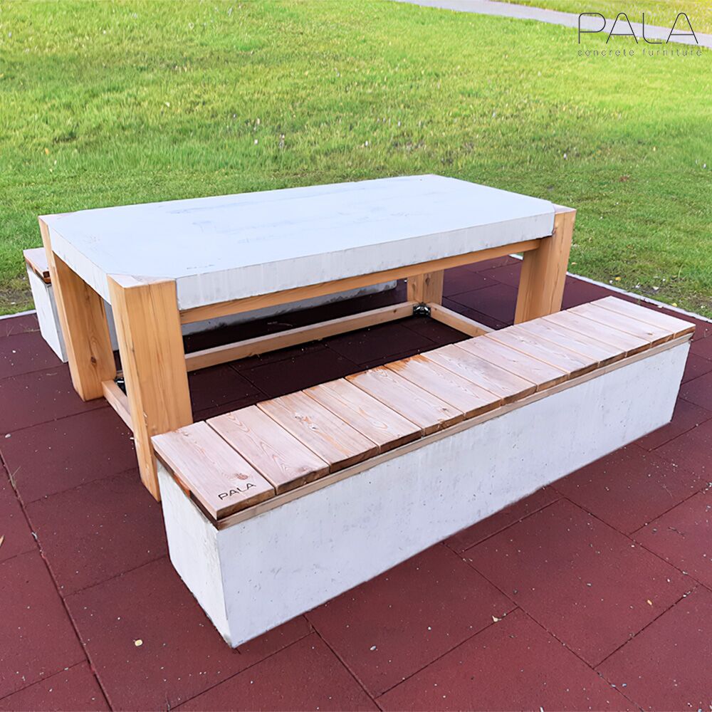  Robuste Outdoor Gartenbank Aus Beton Von Pala - Pori