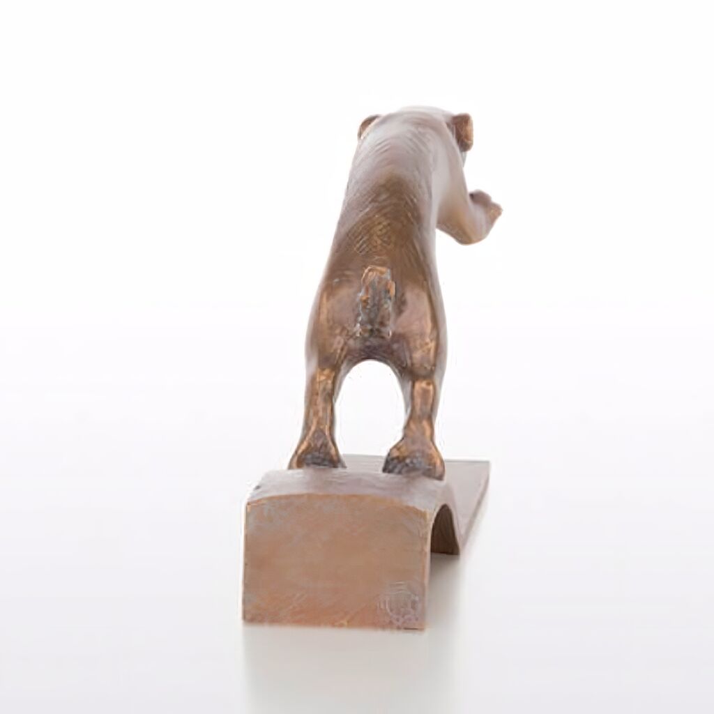  Robuste Wiesel Gartenfigur Aus Bronze - Wiesel Springt