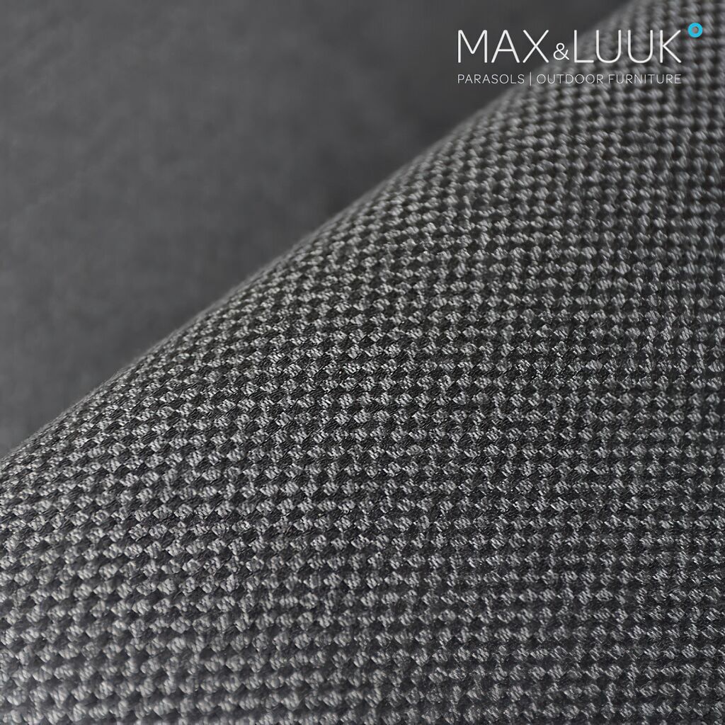  Robustes Loungemodul Mit Kissen - Grau & Schwarz - West Eckmodul