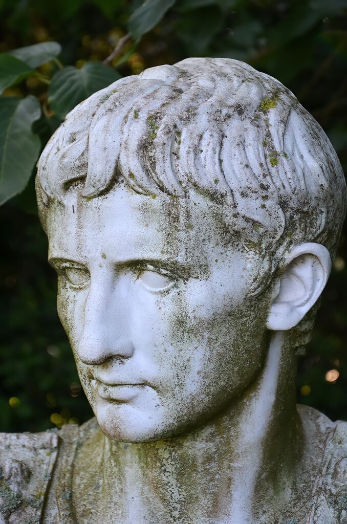  Römische Büste Aus Stein - Caesar Augustus