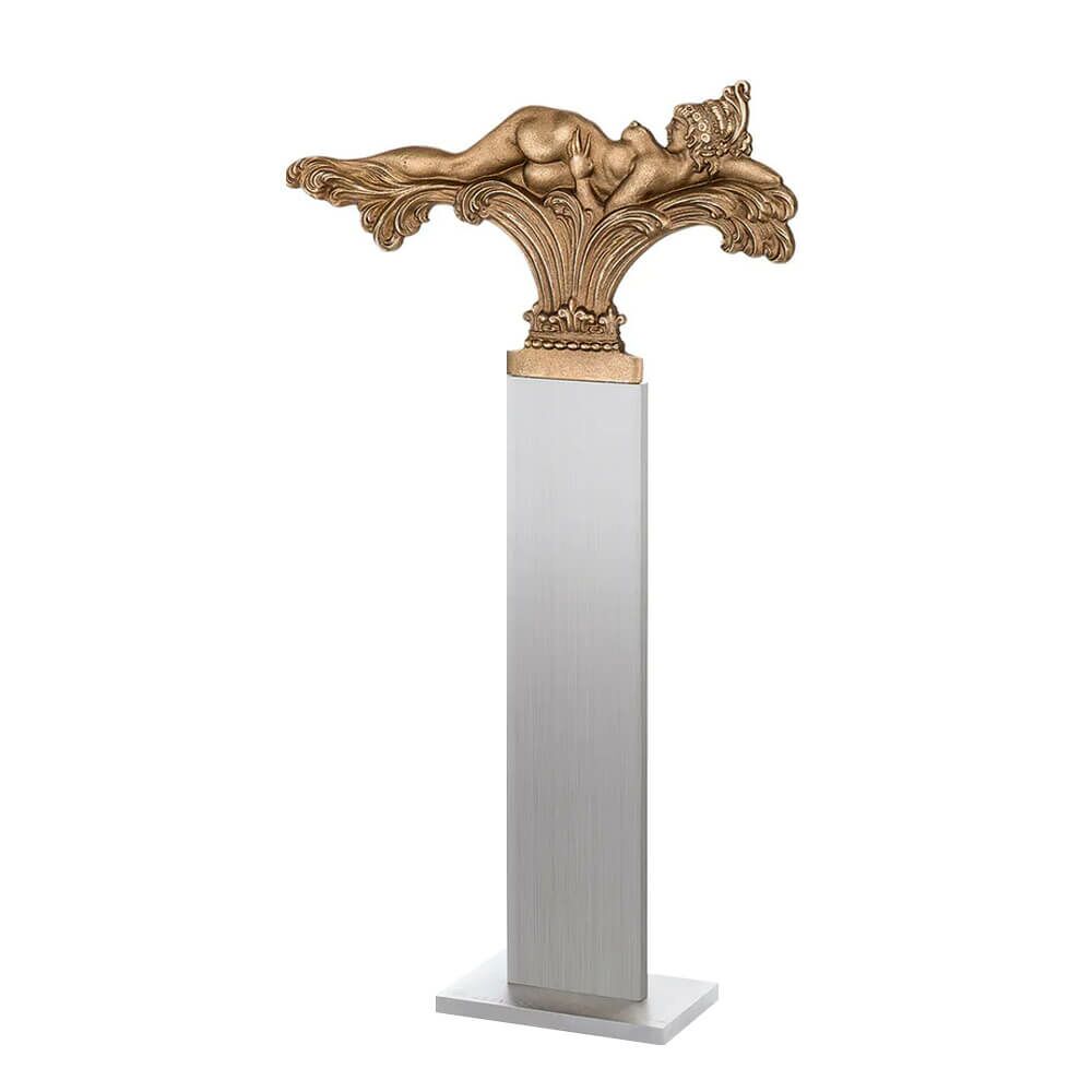  Romantische Aktskulptur Aus Bronze - Künstleredition - Liegende Versuchung