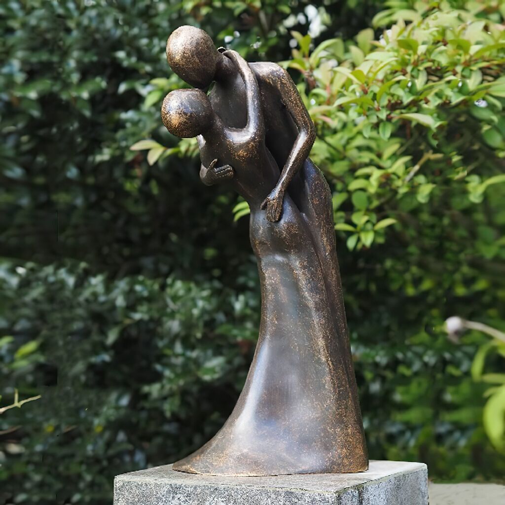 Romantische Paarfigur Aus Bronze - Modern - Romantico