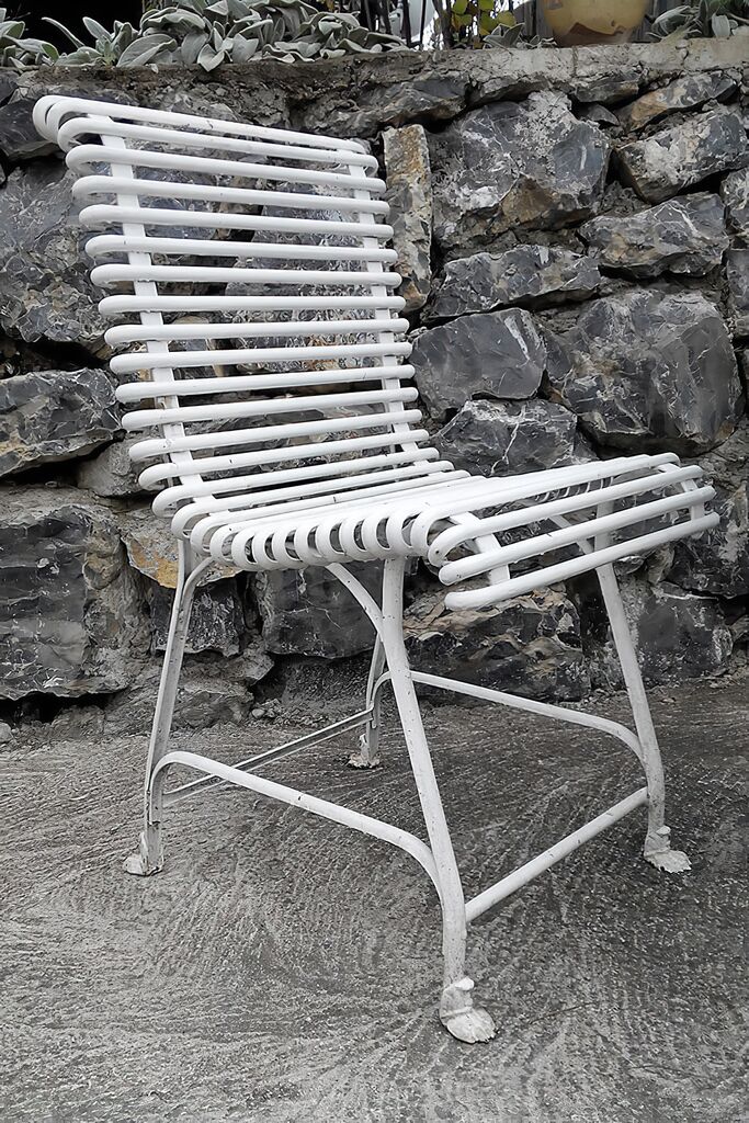  Romantischer Gartenstuhl Wetterfest Aus Metall - Claude