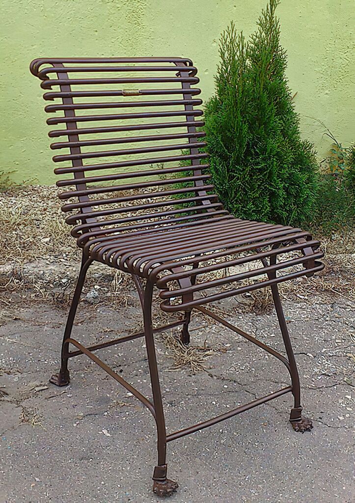  Romantischer Gartenstuhl Wetterfest Aus Metall - Claude