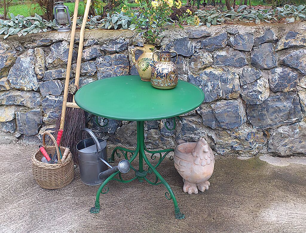  Romantischer Gartentisch Wetterfest Nostalgisch - Theo