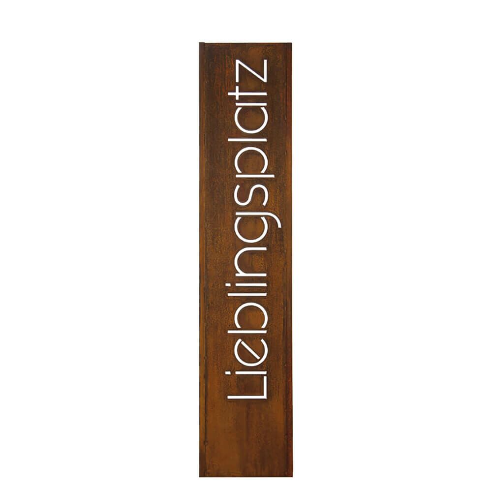  Rost Deko Für Den Garten - Schild Lieblingsplatz - Clypeus Locus