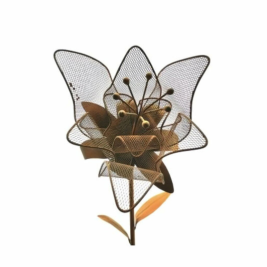  Rost Metall Gartendeko - Blume Als Gartenstecker - Luise