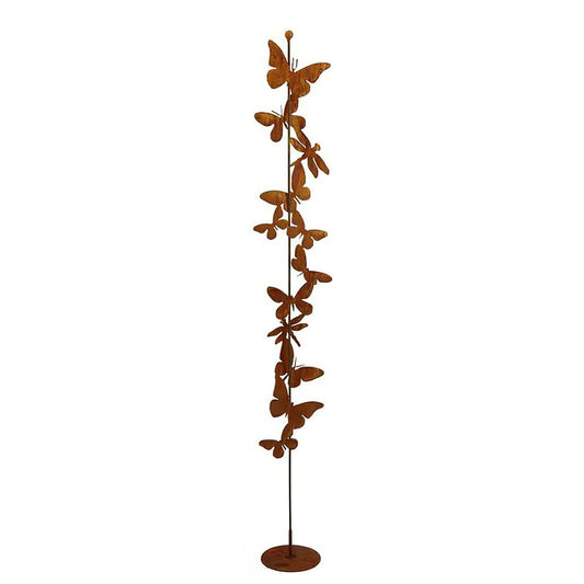  Rost Metall Gartendeko Mit Schmetterlingen - Papillo
