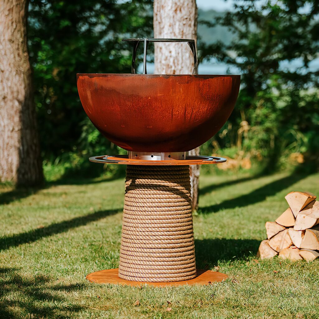  Rostfarbener Barbecue Grill Von Masuria Für Den Garten Aus Stahl - Juno Grill