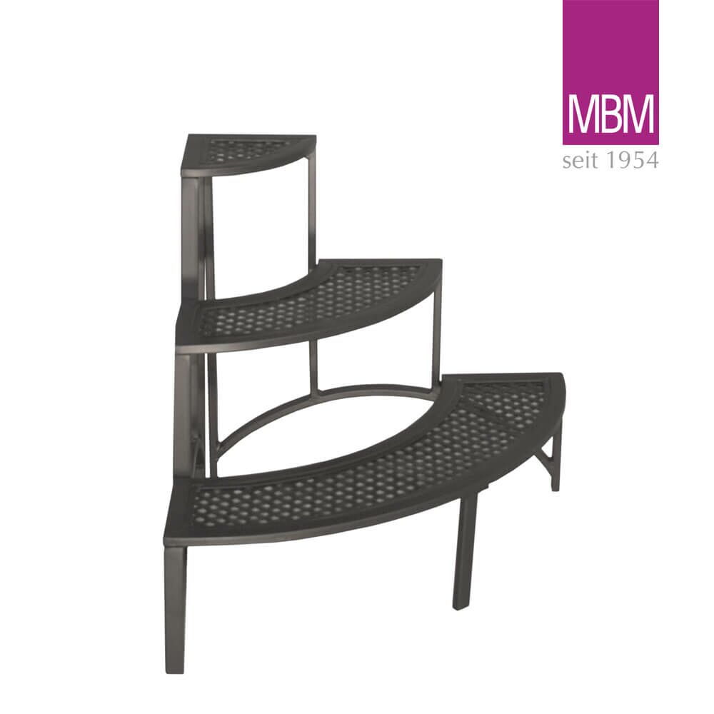  Runde Blumentreppe Blumenbank - MBM - Metall/Eisen - Blumentreppe Scala