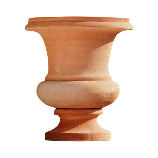  Runde Terracotta Gartenamphore - Robust - Crivelli
