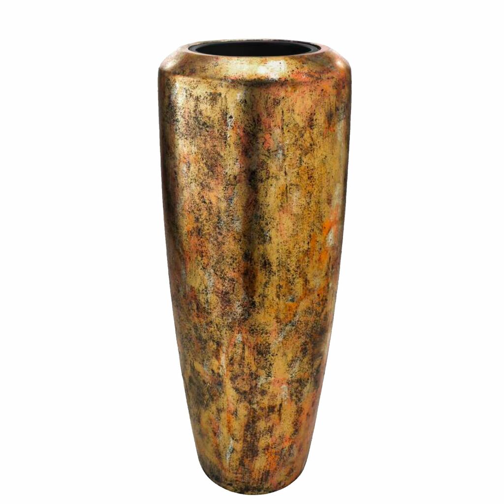  Runde XXL Vase Mit Einsatz Aus Polystone - Indoor - Bulelani