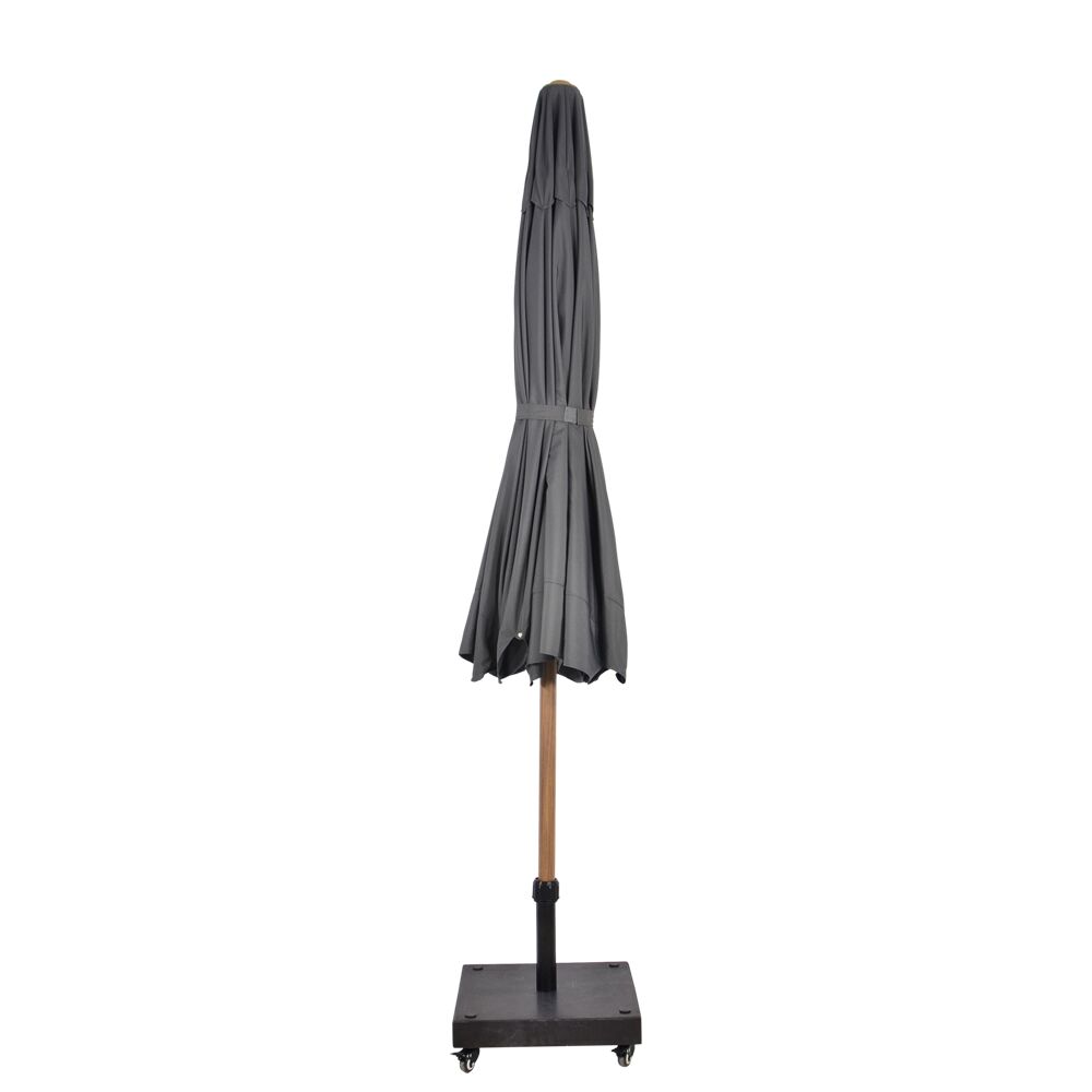  Runder 300cm Sonnenschirm Mit Volant Und Federsystem - Kippbar - Libera