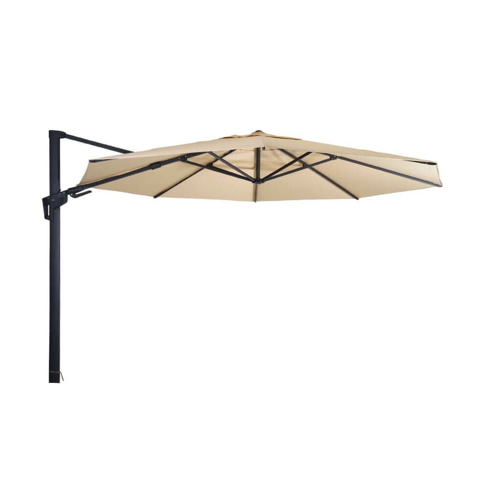  Runder Alu Ampelschirm 350cm - Rotierbar - Ampelschirm Elego