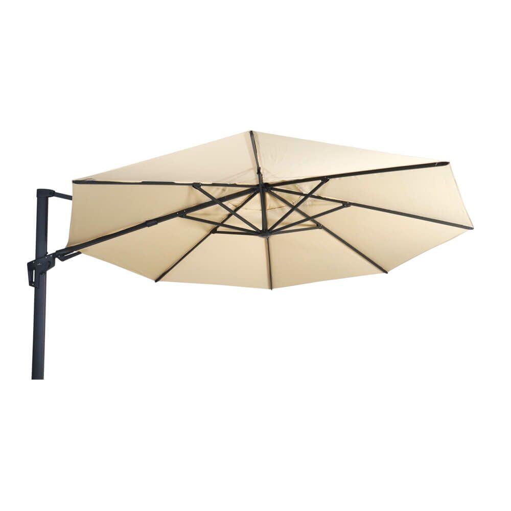 Runder Alu Ampelschirm 350cm - Rotierbar - Ampelschirm Elego