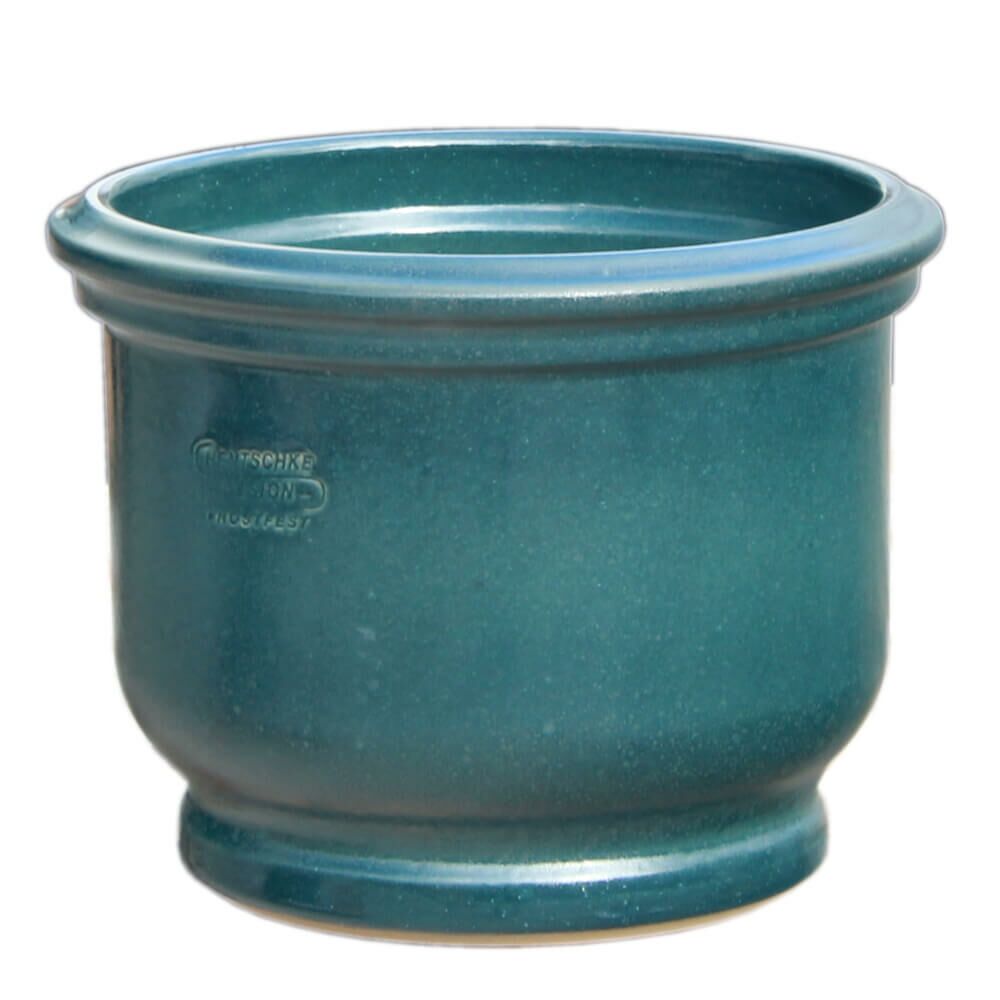  Runder Blumenkübel In Grün - Groß & Rund - Steinzeug - Brevis Verde