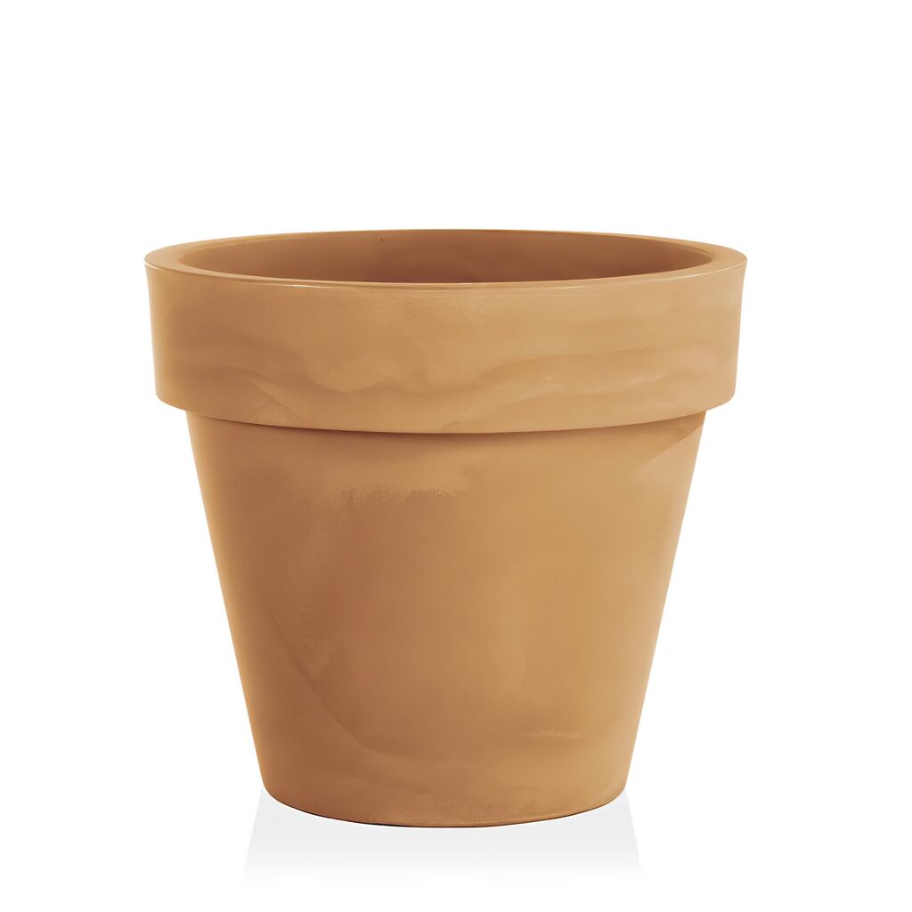  Runder Blumenkübel In Terrakotta Optik Aus Kunststoff - Villaro