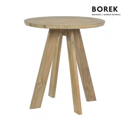  Runder Borek Gartentisch Aus Teakholz 70cm - Rundtisch Tarifa