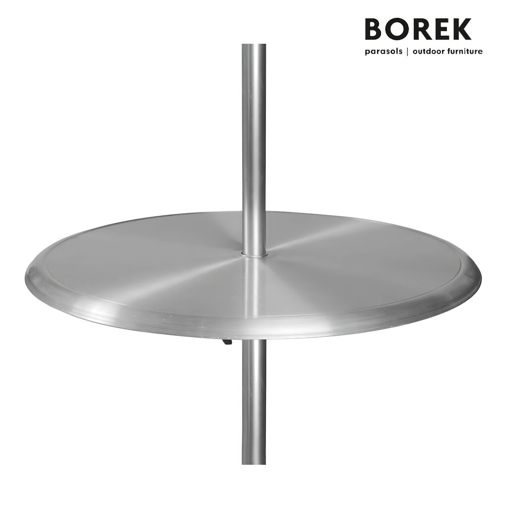  Runder Edelstahl Tisch Für Sonnenschirme Von Borek - Schirmtisch