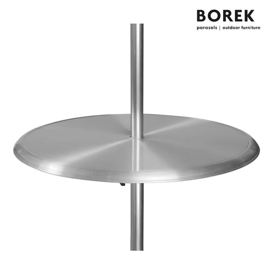  Runder Edelstahl Tisch Für Sonnenschirme Von Borek - Schirmtisch