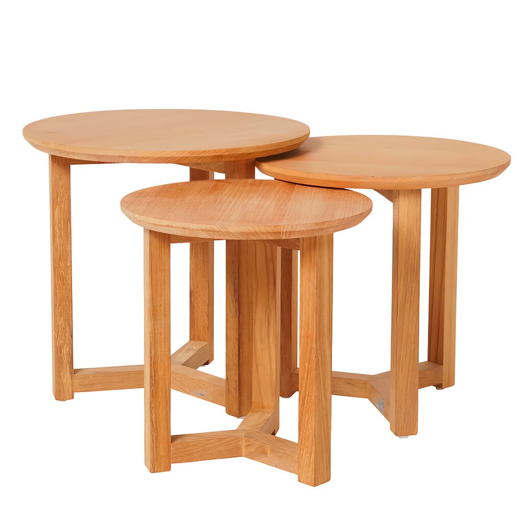  Runder Garten Beistelltisch Aus Teakholz - Modern - Esme Beistelltisch