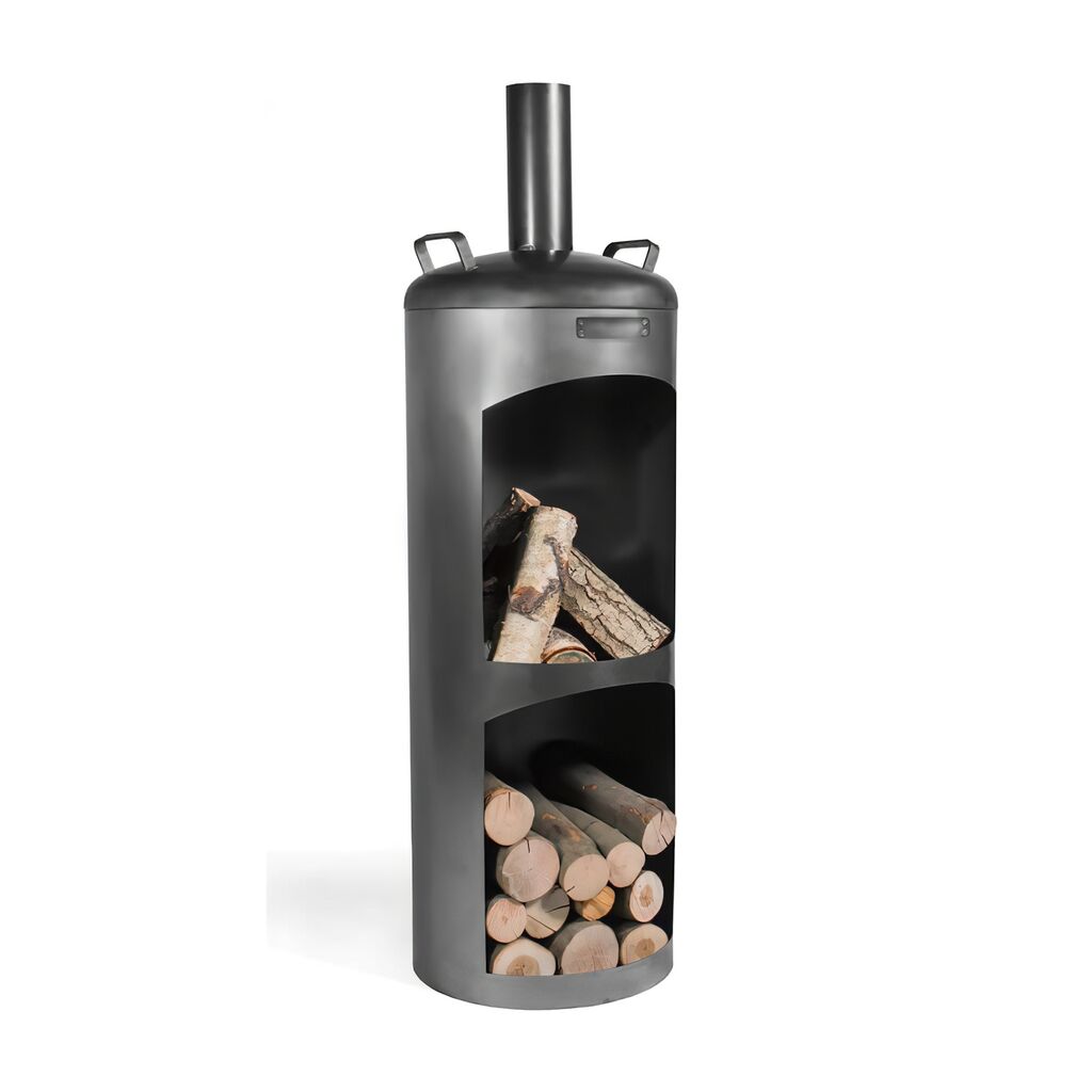  Runder Gartenofen Als Outdoor Feuerstelle - Stahl - Modernes Design - Foras Gartenofen