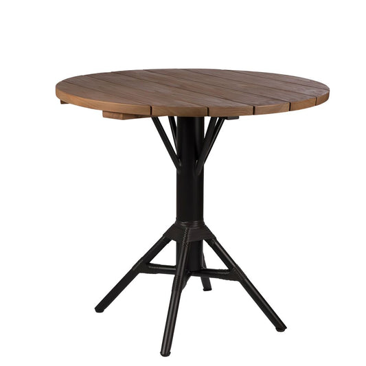  Runder Gartentisch Aus Aluminium Und Teakholz - Kaffeetisch Linea