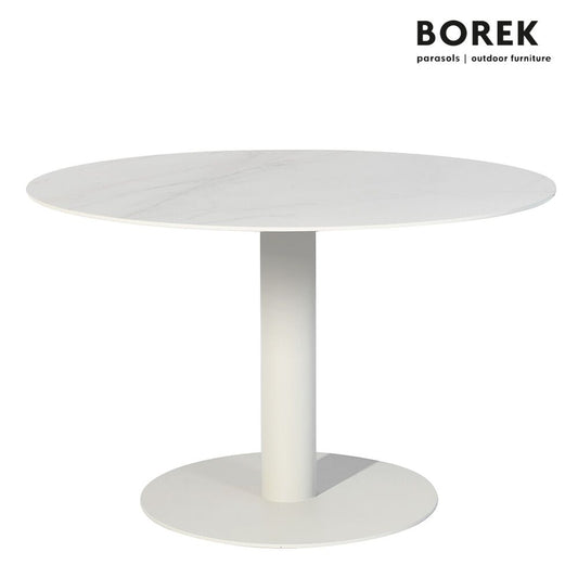  Runder Gartentisch Aus Edelstahl Mit Tischplatte Aus Dekton - Borek - Peniche Gartentisch