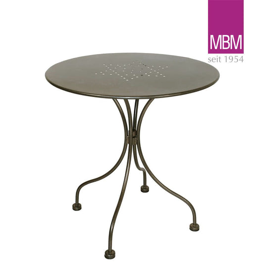  Runder Gartentisch Aus Schmiedeeisen - MBM - 65cm - Landhaus Stil - Tisch Boulevard