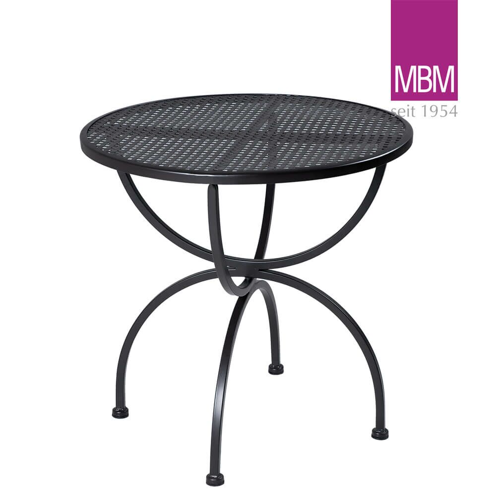  Runder Gartentisch Aus Schmiedeeisen - MBM - 75cm - Tisch Romeo
