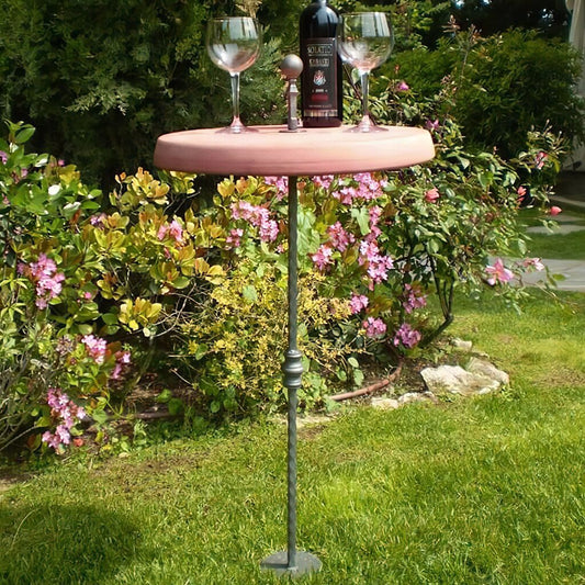  Runder Gartentisch Aus Terrakotta Und Metall - Savina