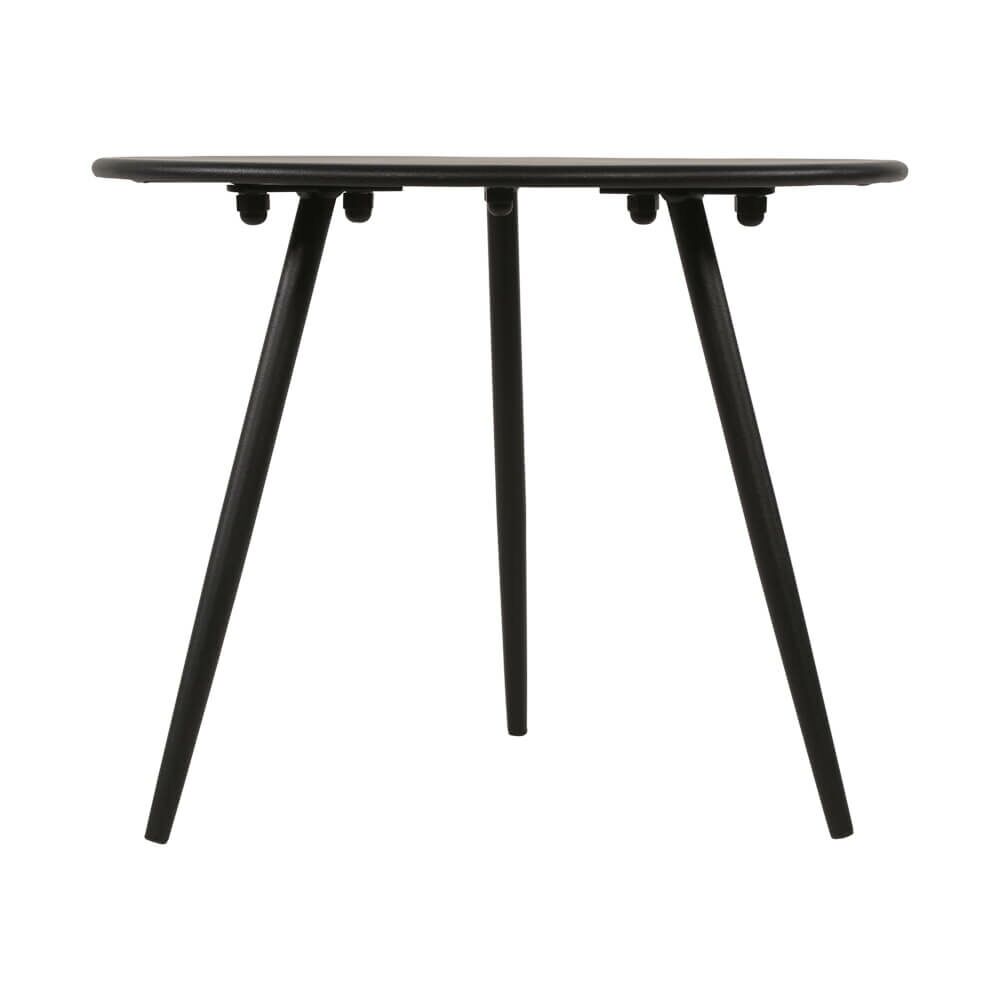  Runder Gartentisch Für Lounge - Schwarz - Moderna Schwarz