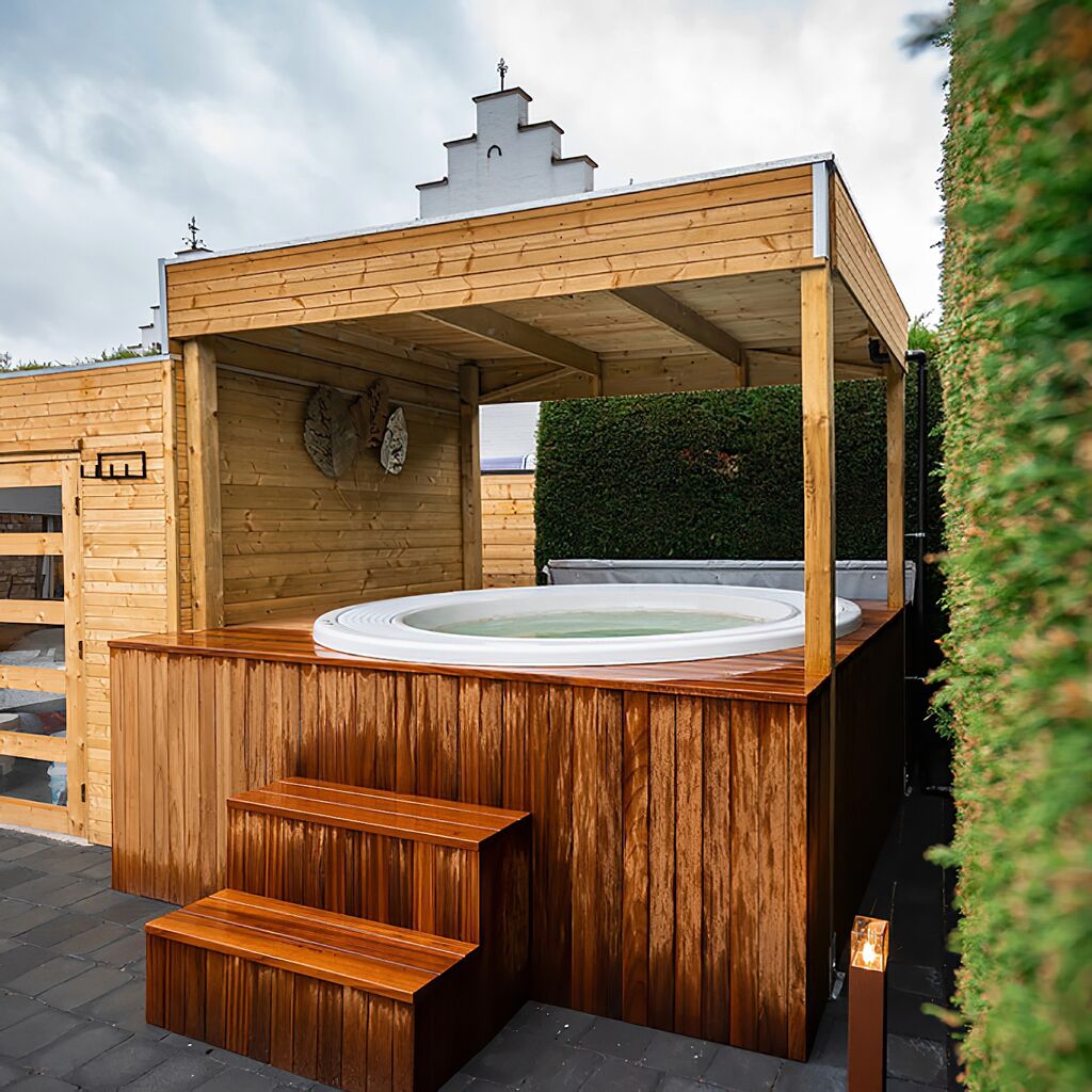  Runder Inground Whirlpool Mit 6 Plätzen Für Die Wellness Oase - Larisa
