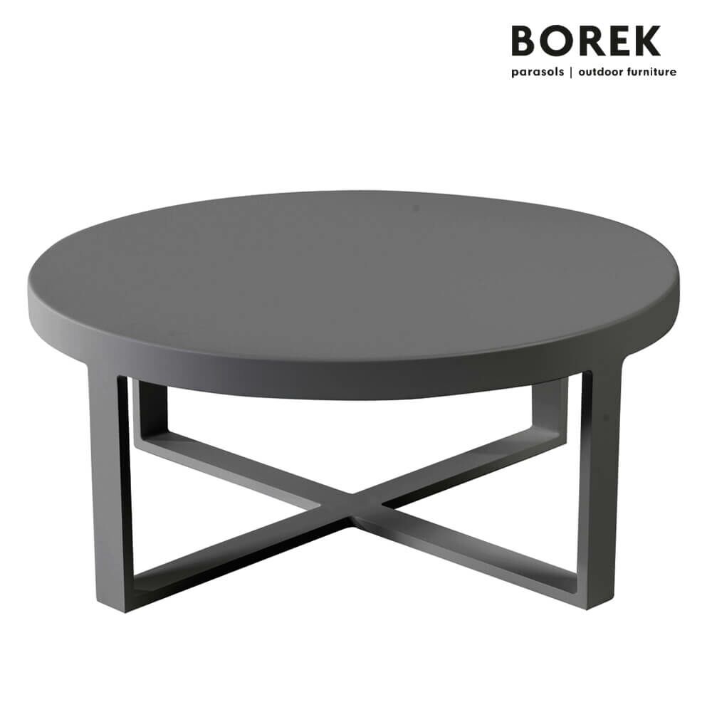  Runder Loungetisch Für Draußen - Borek - Aluminium - Modern - Force Couchtisch