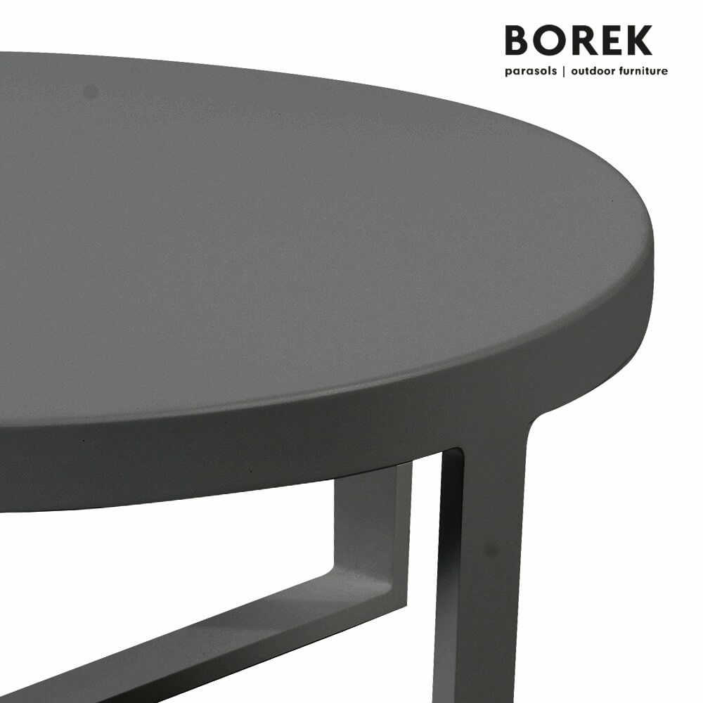  Runder Loungetisch Für Draußen - Borek - Aluminium - Modern - Force Couchtisch