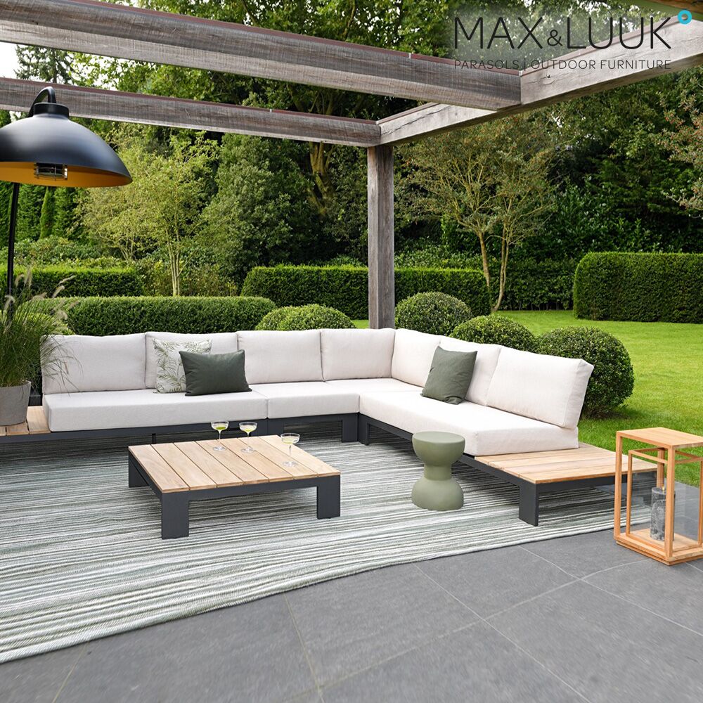  Runder Outdoor Beistelltisch In Grün Von Max & Luuk - Fiberglas - Axel Beistelltisch