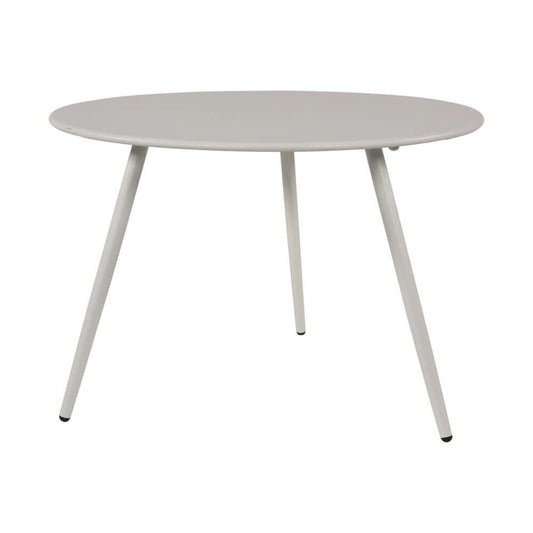  Runder Outdoor-Beistelltisch Weiß Aus Stahl - Moderna Weiß