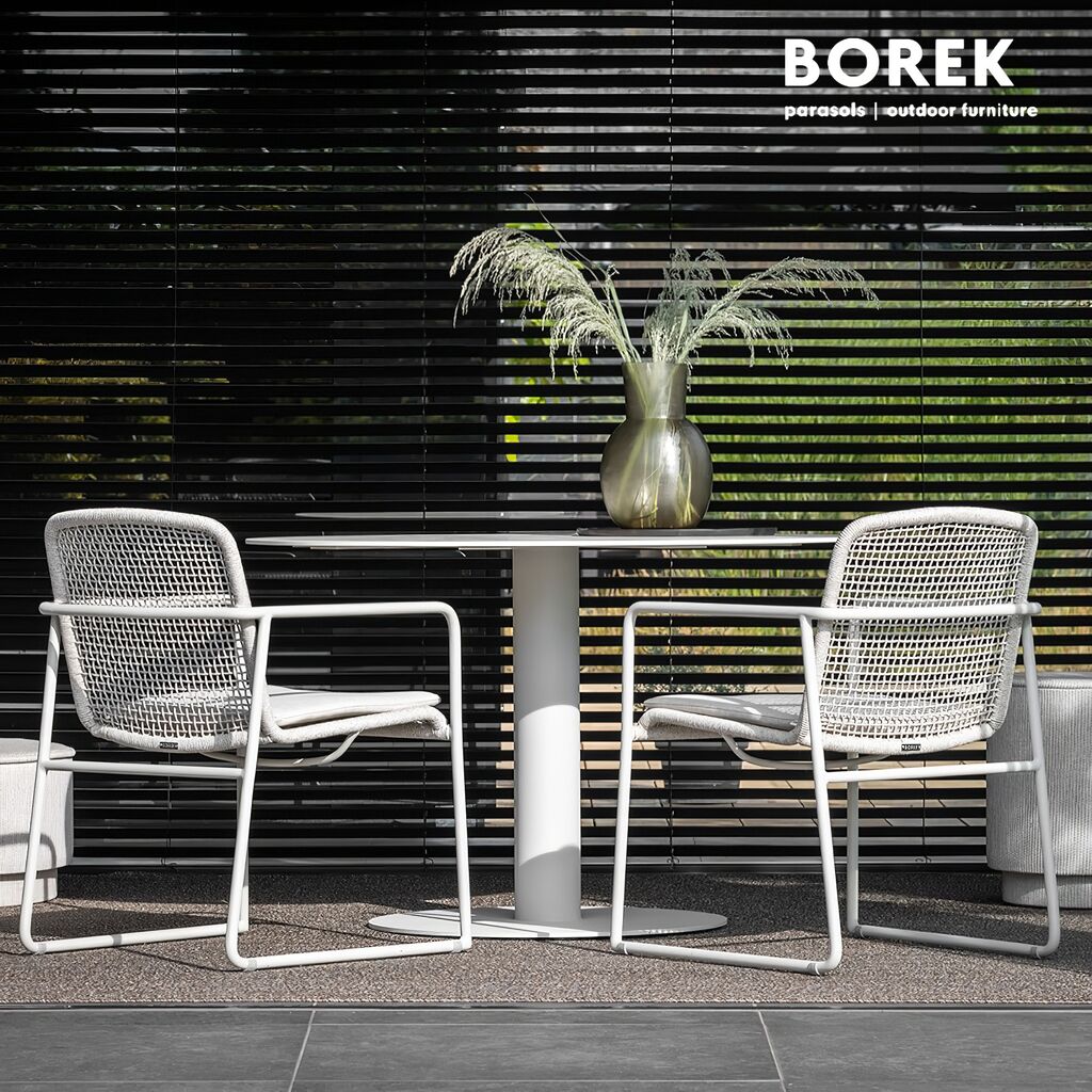  Runder Outdoor Esstisch Aus Edelstahl Und Dekton Von Borek - Peniche Gartentisch