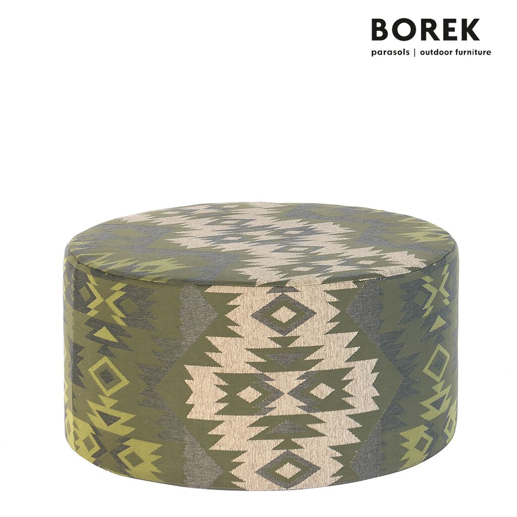  Runder Sitzhocker Für Den Garten Mit Muster - Borek - Desio Hocker