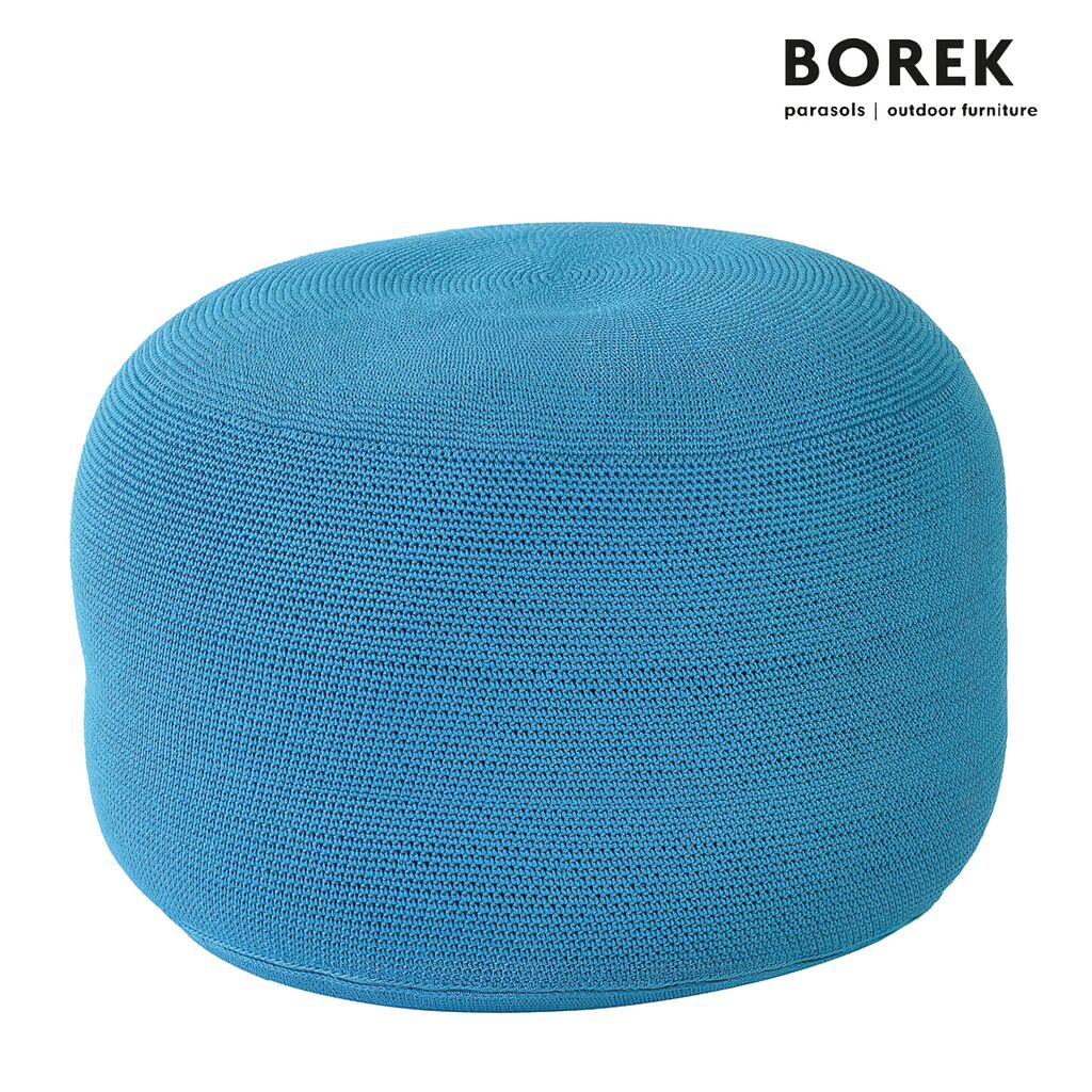 Rundes Boden Sitzkissen Von Borek - Türkis - Ardenza Seil - Crochette Sitzkissen