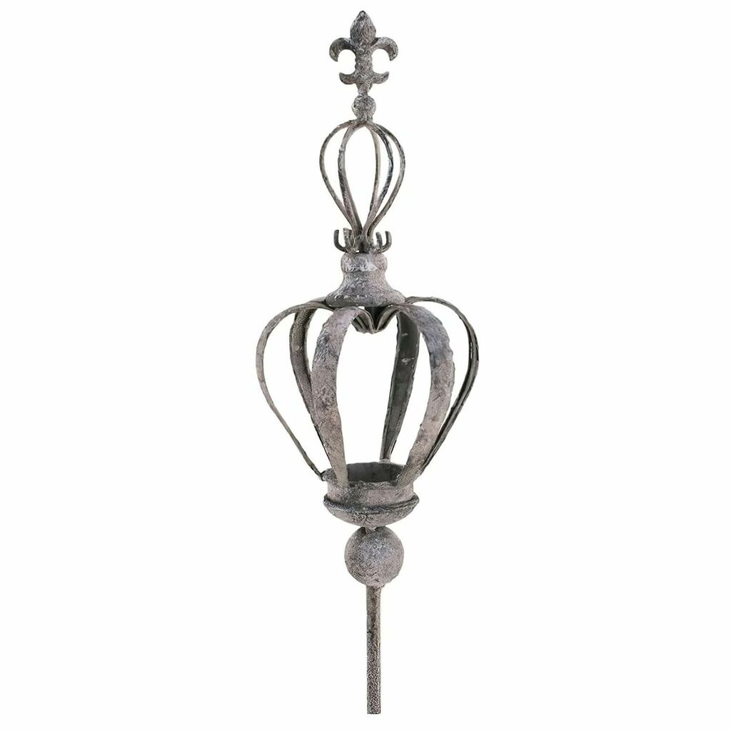  Rustikaler Gartenstecker Aus Metall Mit Kronenspitze - Korono